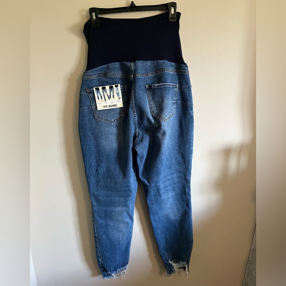 S.O.N.G. Maternity Jeans - Size XL - Curvy Skinny Ankle with super support band - Picture 4 of 5